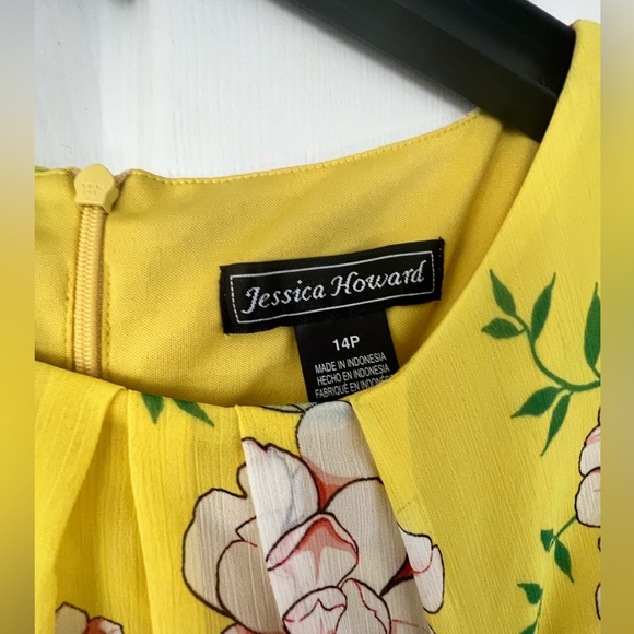 Jessica Howard Dresses Pretty Spring Floral Dress In Yellow Worn A Few Times Size 4p Poshmark